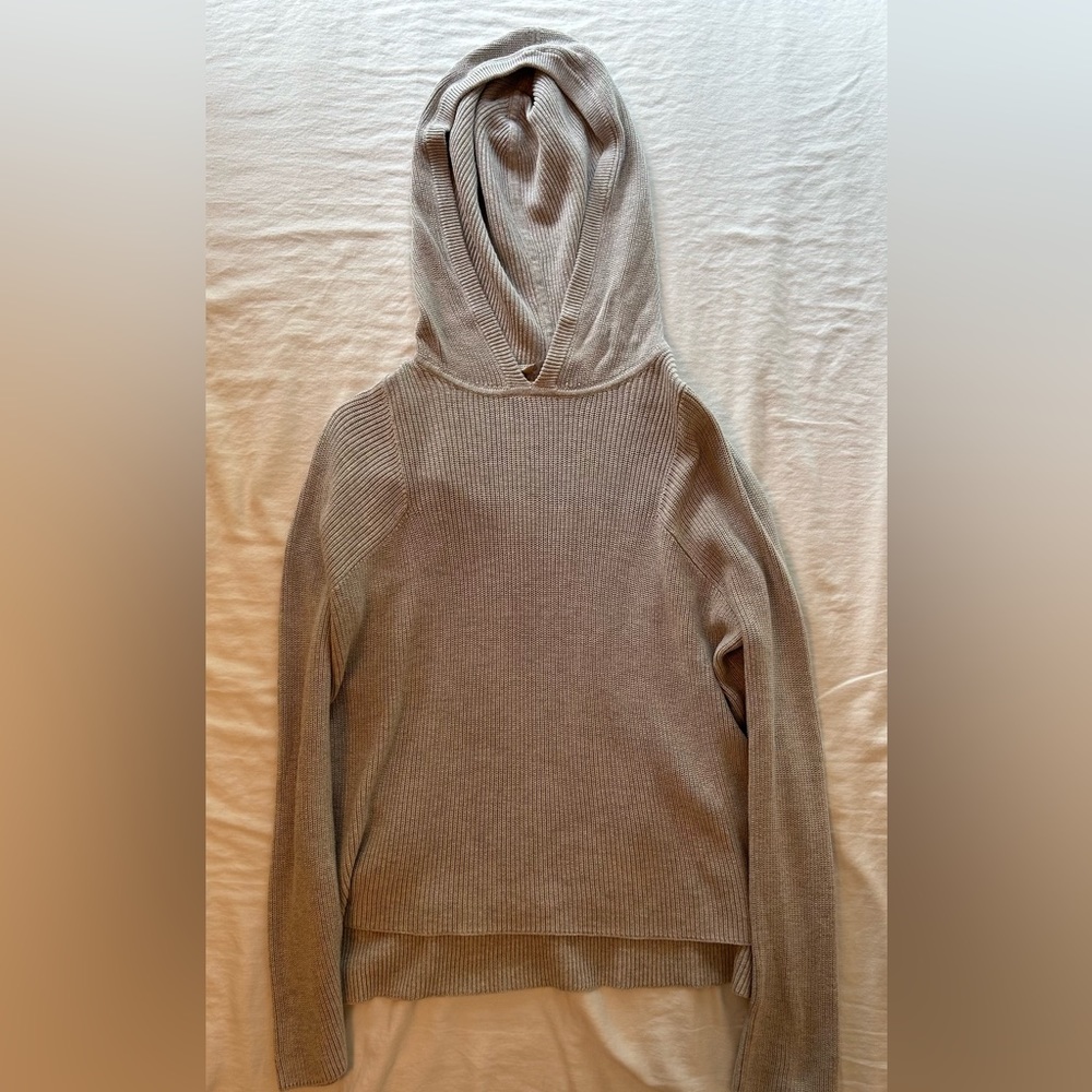 ATHLETA HOODED KNIT SWEATER